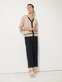 Marco Polo Essential Wide Leg Pant in Black YTMP8283