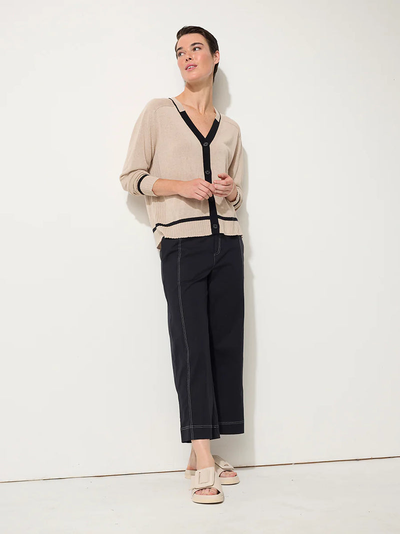 Marco Polo Essential Wide Leg Pant in Black YTMP8283