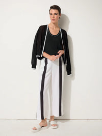 Marco Polo Urban Stripe Pant in Black Stripe YTMP8289