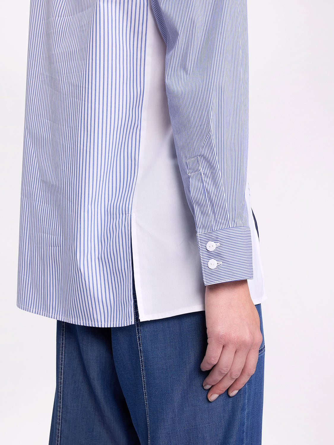 Marco Polo L/S Spliced Stripe Shirt Ytms54651