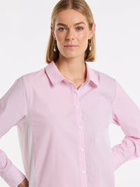 Marco Polo L/S Spliced Stripe Shirt YTMS54689