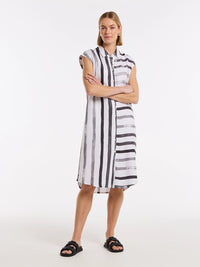 Marco Polo S/L Brushed Stripe Dress YTMS59329