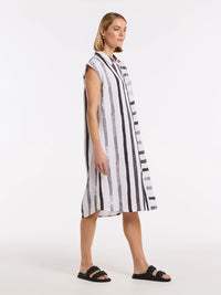 Marco Polo S/L Brushed Stripe Dress YTMS59329