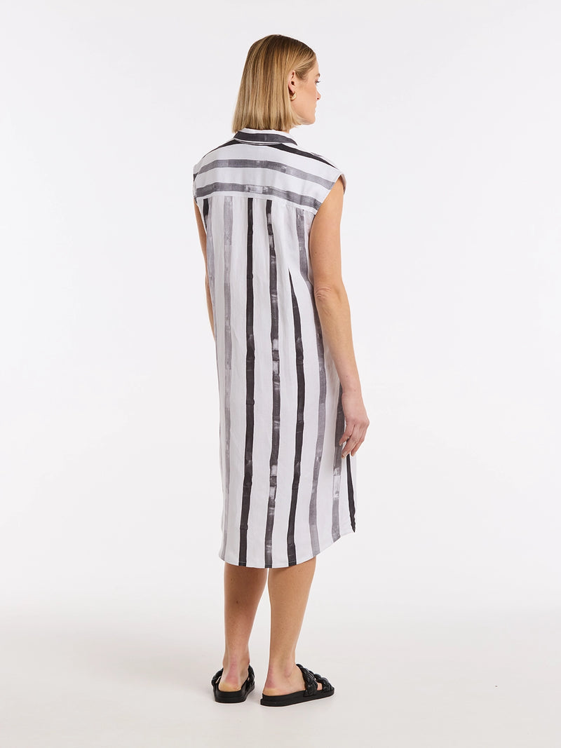 Marco Polo S/L Brushed Stripe Dress YTMS59329