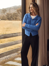 Marco Polo Long Sleeve Deep Collar Cardi YTMW43557