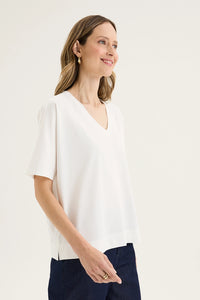 Yarra Trail Glass Tee in Ecru YTWN3043