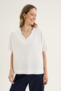 Yarra Trail Glass Tee in Ecru YTWN3043