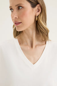 Yarra Trail Glass Tee in Ecru YTWN3043