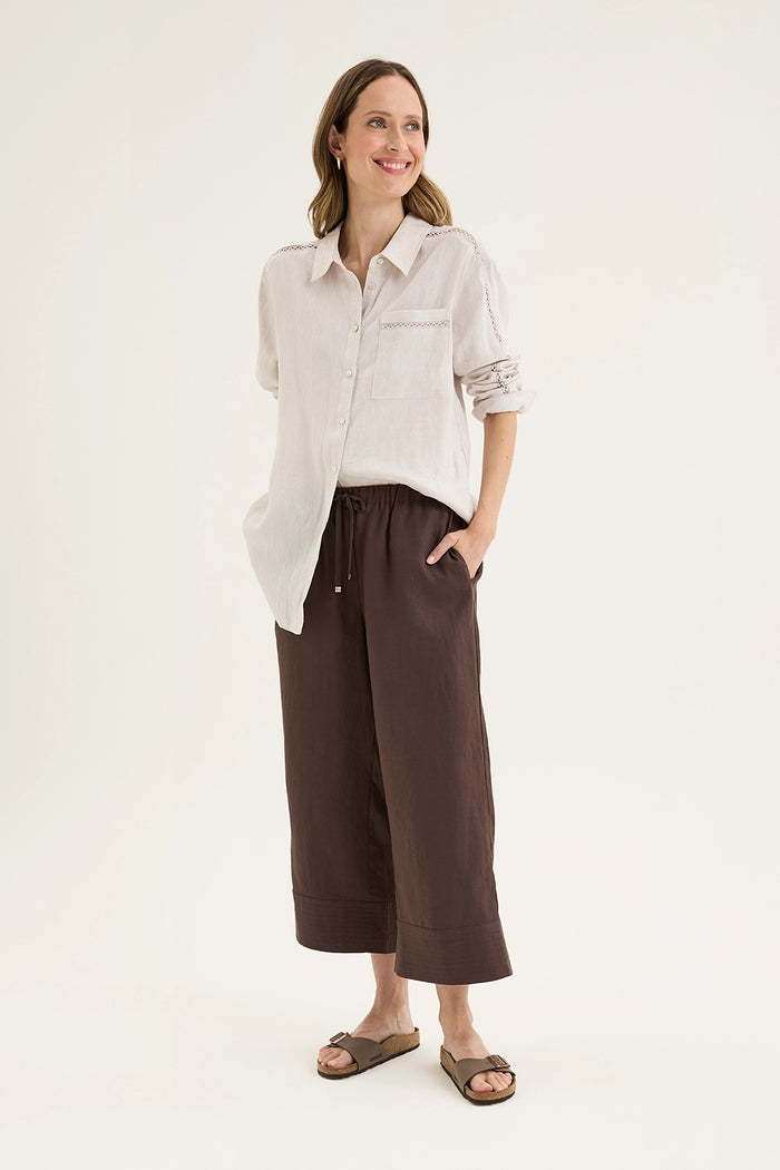 Yarra Trail Tirari Shirt in Twine YTWN4277