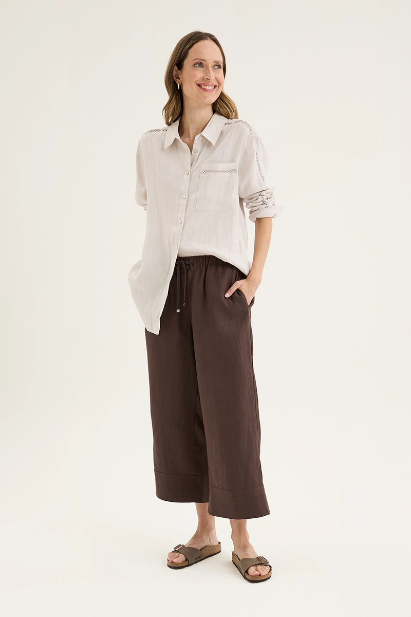 Yarra Trail Tirari Shirt in Twine YTWN4277
