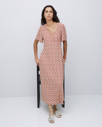 Yerse S/Sleeve Printed Dress 42825Ys