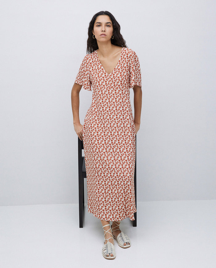 Yerse S/Sleeve Printed Dress 42825Ys