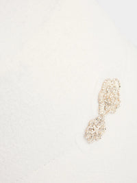 Marc Cain Bucket hat with flower appliqué in Off White ZC H1.05 Z23