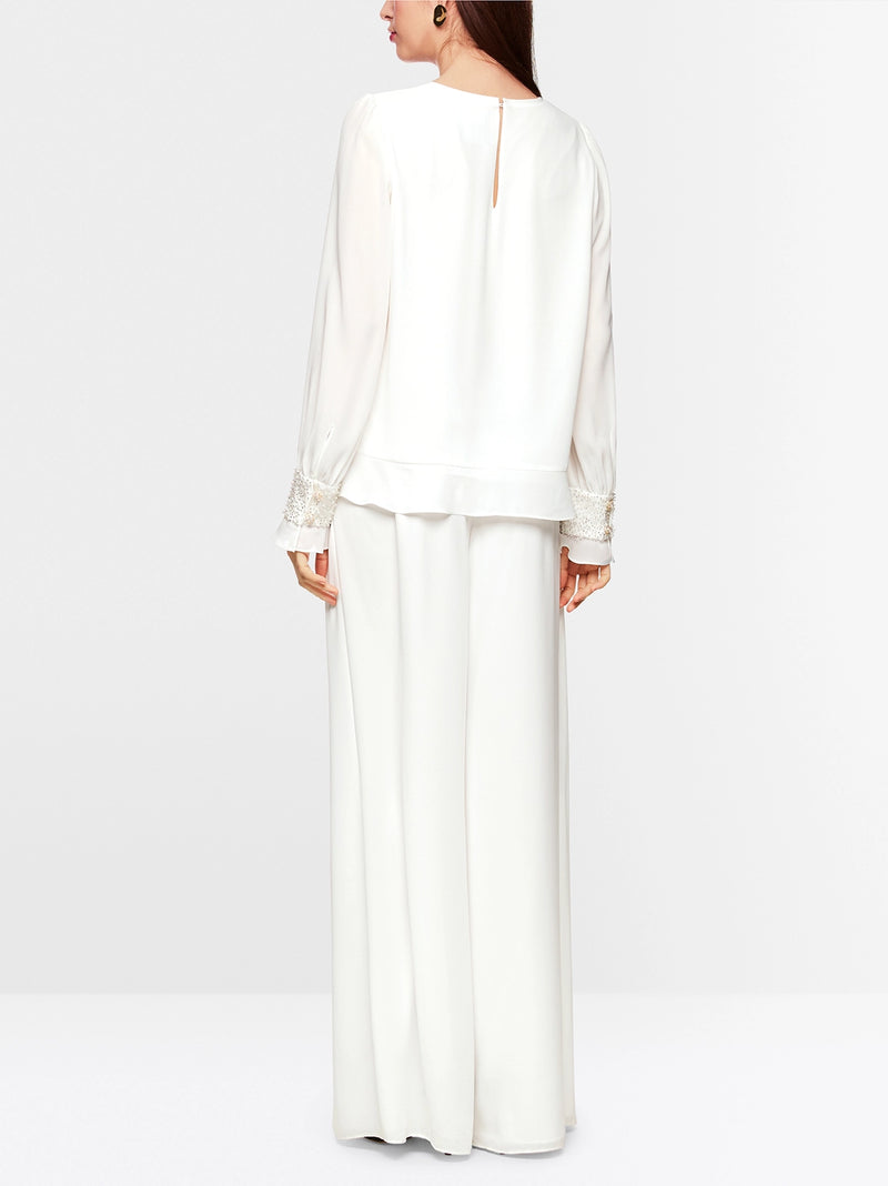 Marc Cain Rethink Together flowing blouse ZG 51.04 W90 - Pre-Order November Delivery