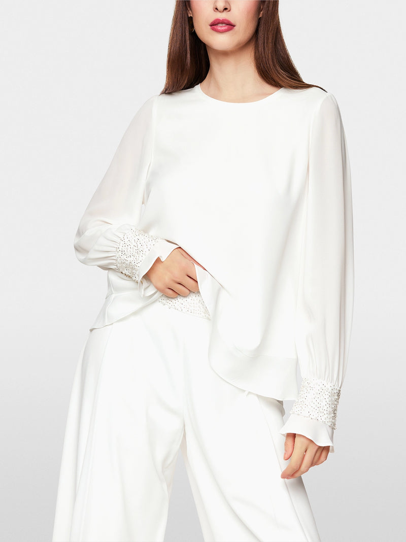 Marc Cain Rethink Together flowing blouse ZG 51.04 W90 - Pre-Order November Delivery
