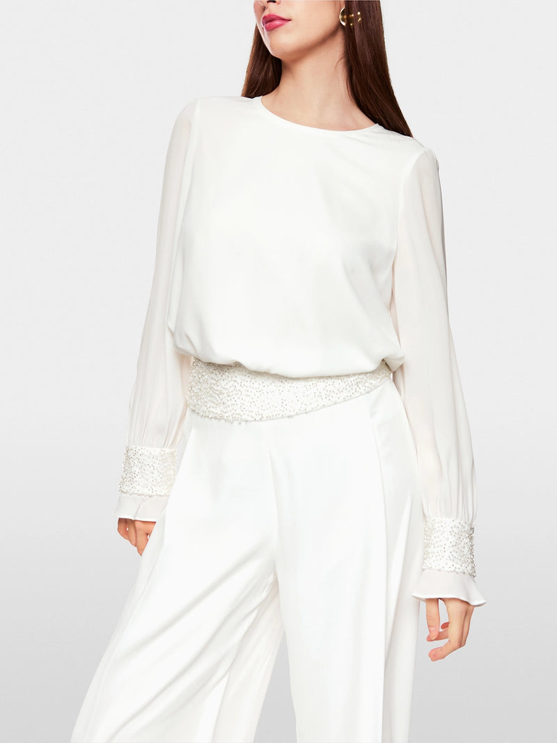 Marc Cain Rethink Together flowing blouse ZG 51.04 W90 - Pre-Order November Delivery