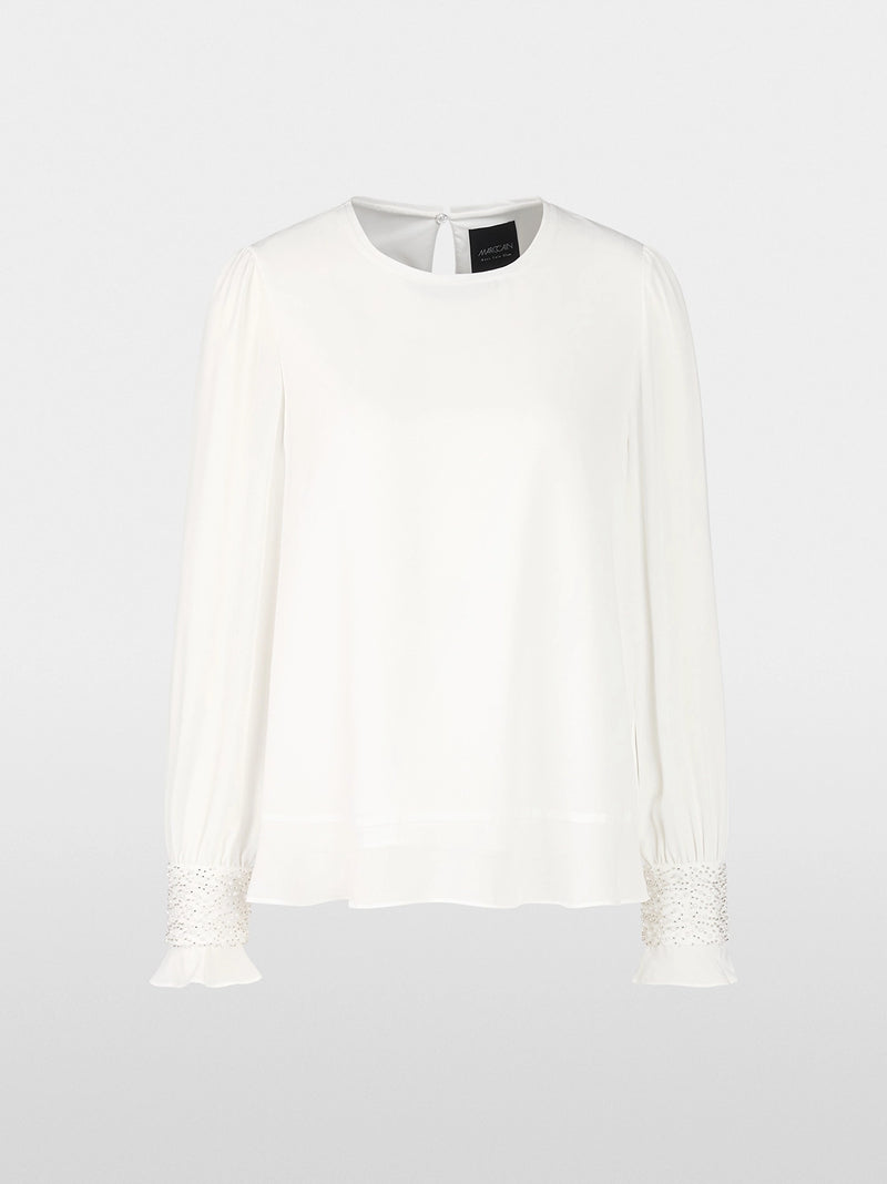 Marc Cain Rethink Together flowing blouse ZG 51.04 W90 - Pre-Order November Delivery