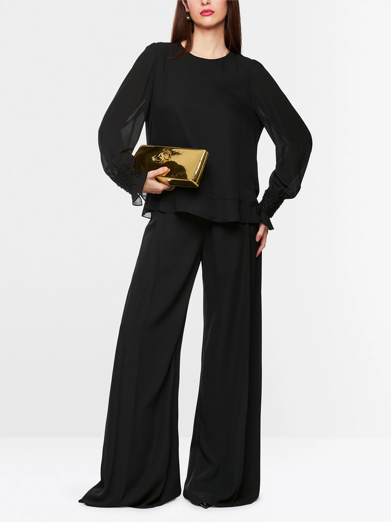 Marc Cain Rethink Together flowing blouse ZG 51.04 W90 - Pre-Order November Delivery