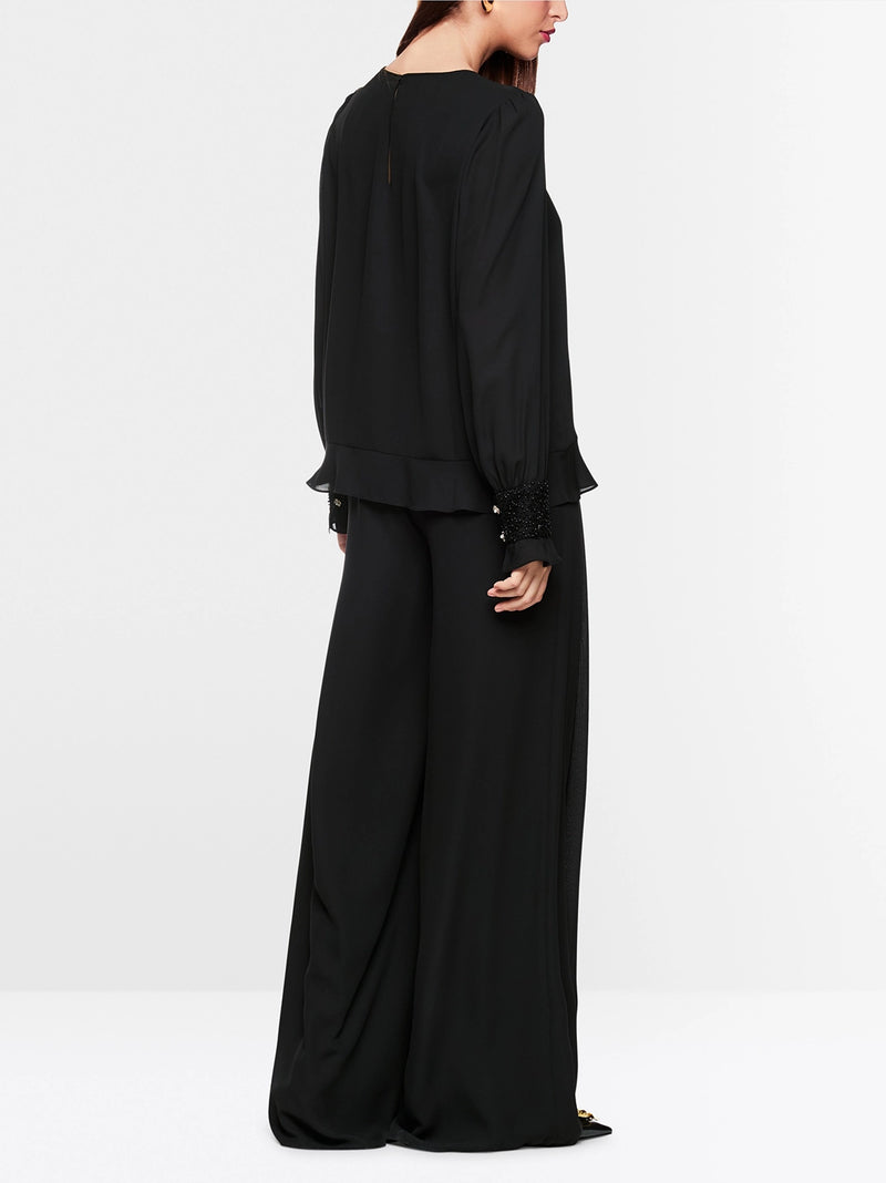 Marc Cain Rethink Together flowing blouse ZG 51.04 W90 - Pre-Order November Delivery