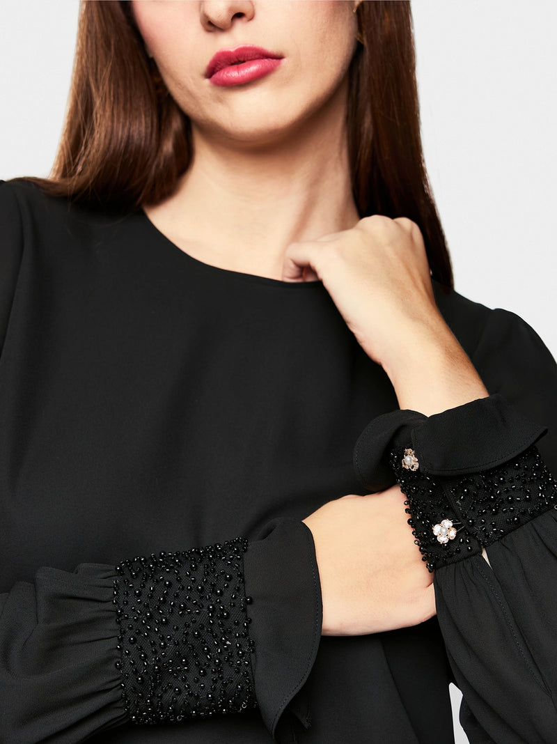Marc Cain Rethink Together flowing blouse ZG 51.04 W90 - Pre-Order November Delivery