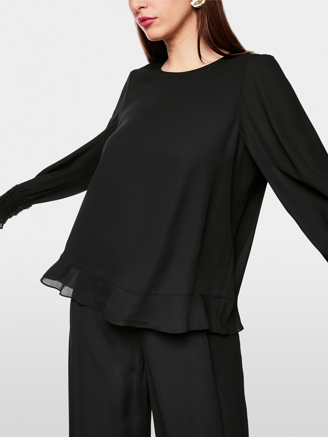 Marc Cain Rethink Together flowing blouse ZG 51.04 W90 - Pre-Order November Delivery