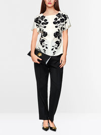 Marc Cain Elegant blouse with floral print ZG 51.05 W11 - Pre-Order November Delivery