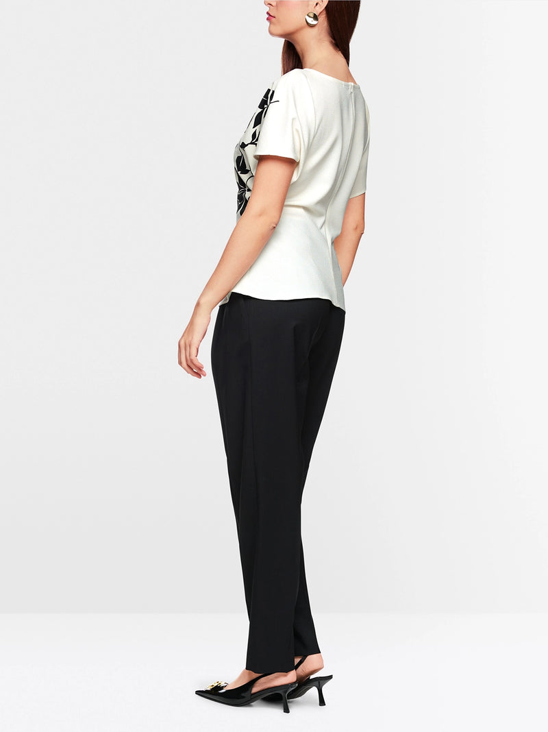 Marc Cain Elegant blouse with floral print ZG 51.05 W11 - Pre-Order November Delivery
