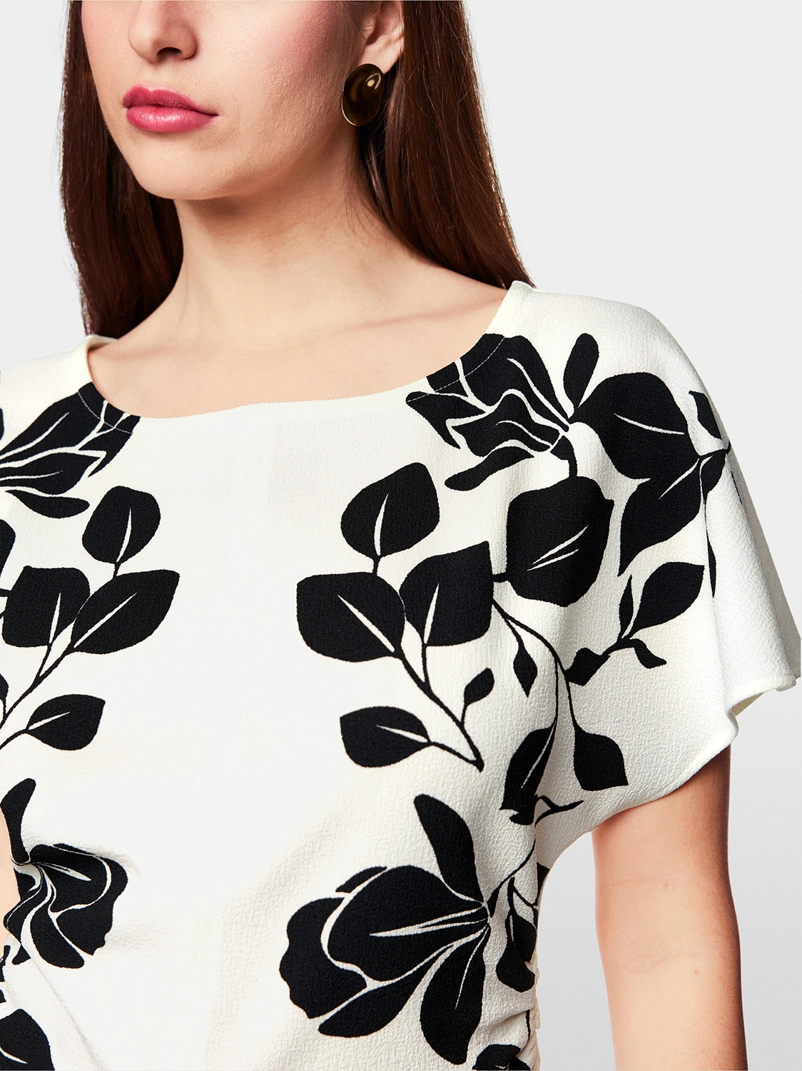 Marc Cain Elegant blouse with floral print ZG 51.05 W11 - Pre-Order November Delivery