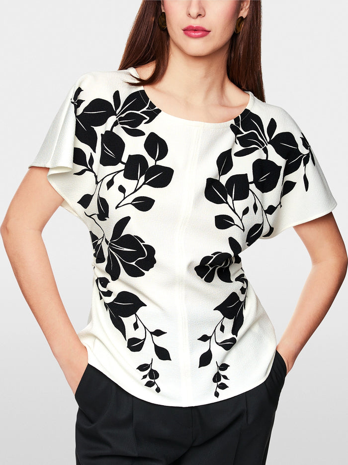 Marc Cain Elegant blouse with floral print ZG 51.05 W11 - Pre-Order November Delivery