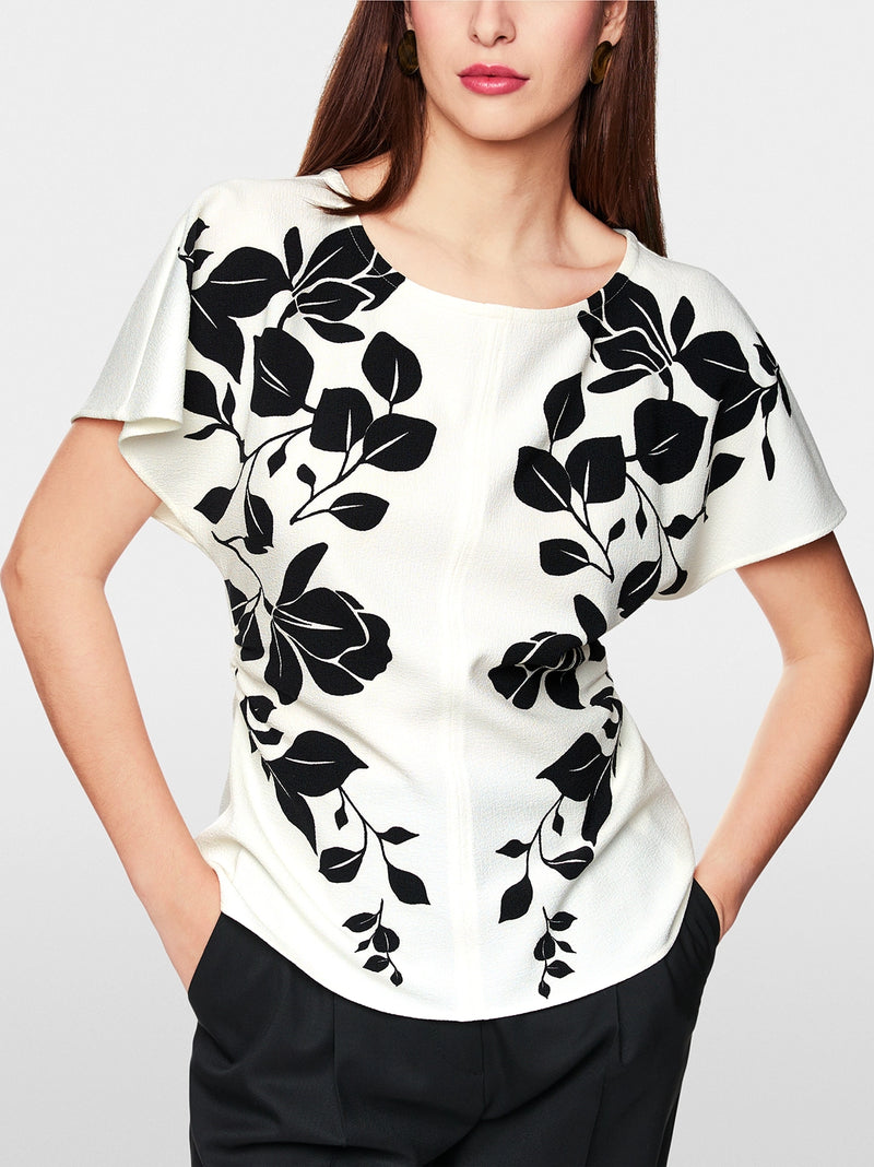 Marc Cain Elegant blouse with floral print ZG 51.05 W11 - Pre-Order November Delivery