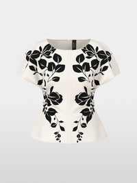 Marc Cain Elegant blouse with floral print ZG 51.05 W11 - Pre-Order November Delivery