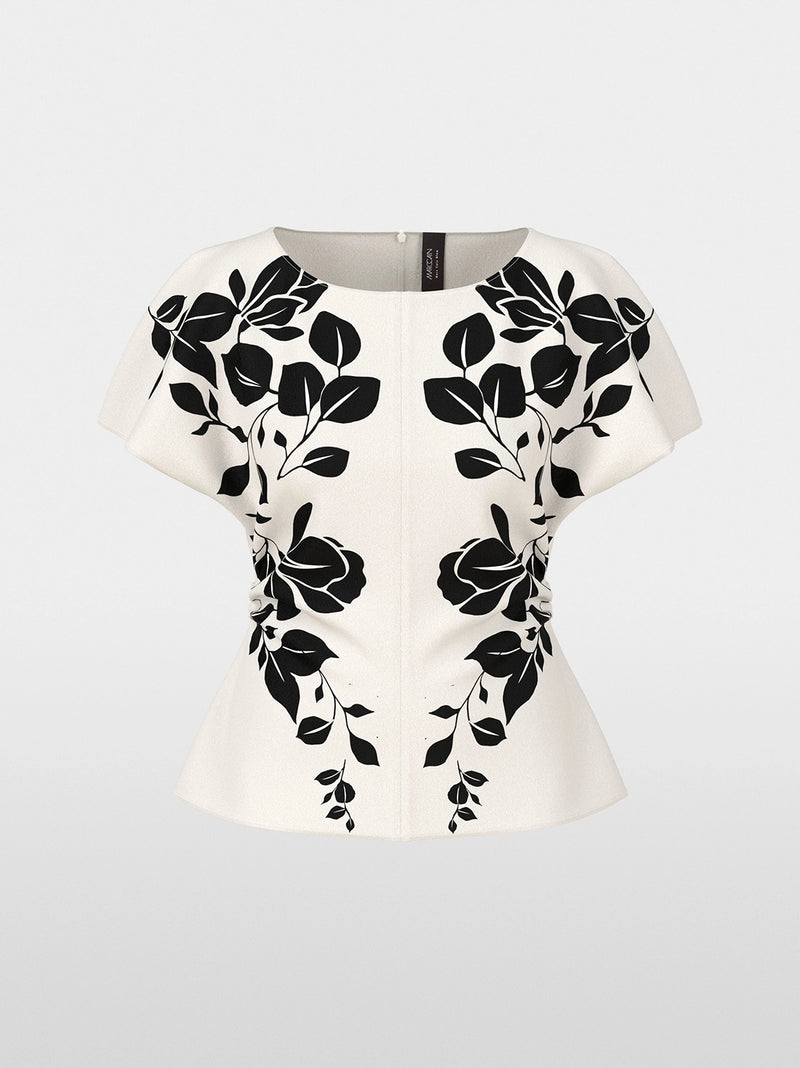 Marc Cain Elegant blouse with floral print ZG 51.05 W11 - Pre-Order November Delivery
