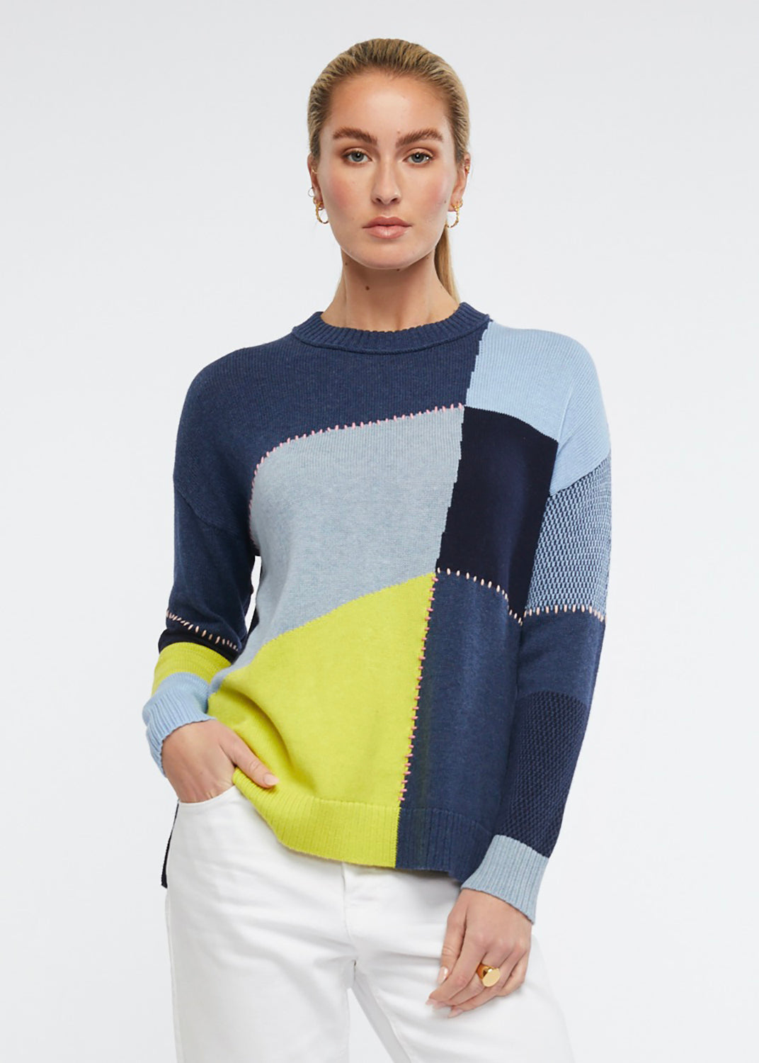 Zaket & Plover Oatchwork Jumper ZP6121