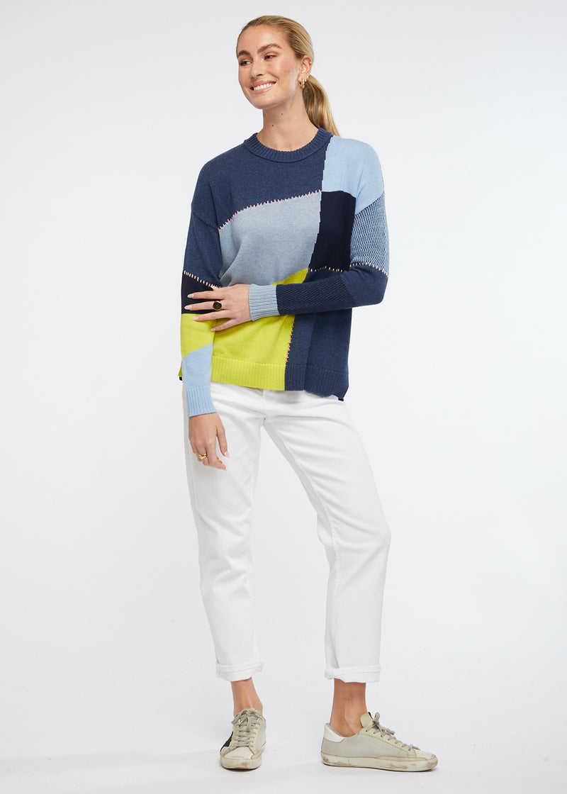 Zaket & Plover Oatchwork Jumper ZP6121