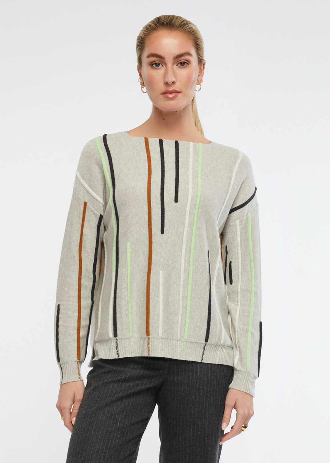 Zaket & Plover Ottoman Stripe Jumper ZP6126