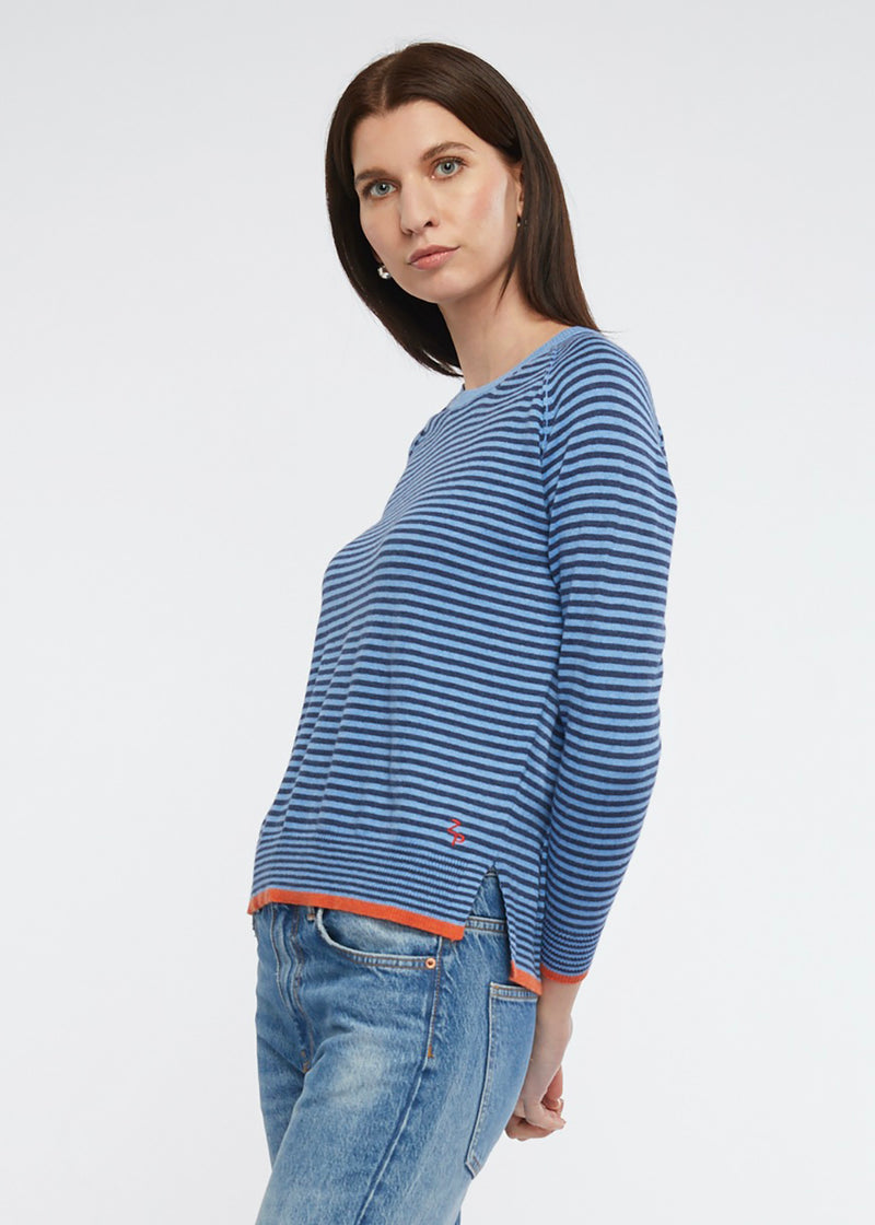 Zaket & Plover Essential Stripe Crew ZP6151