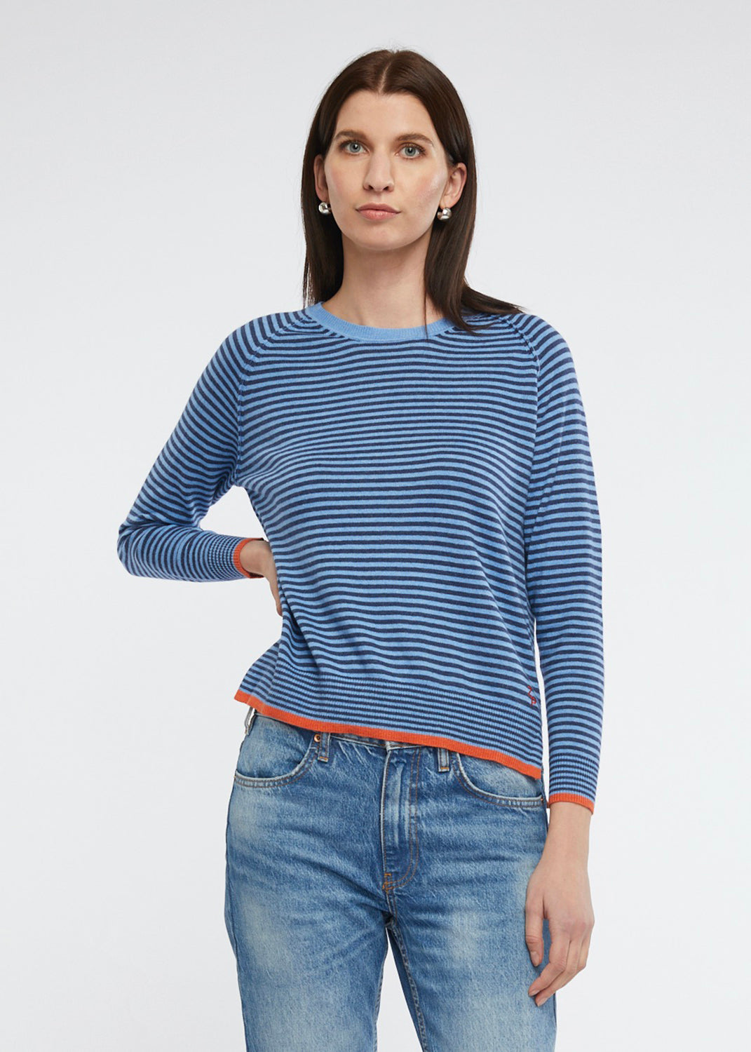 Zaket & Plover Essential Stripe Crew ZP6151