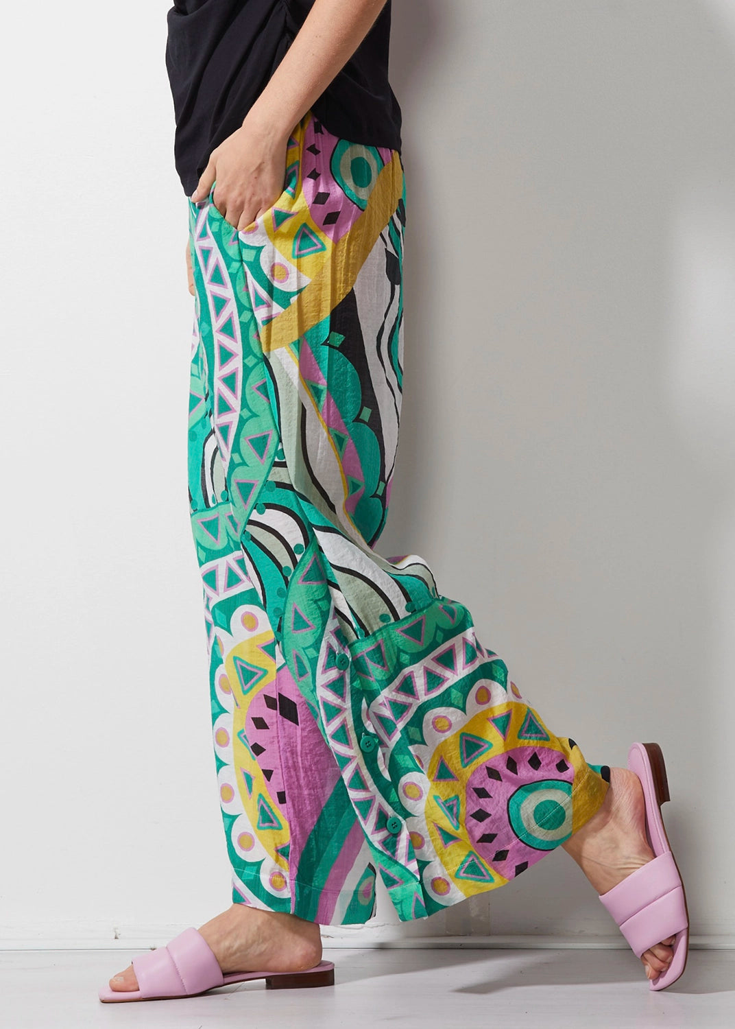 Zaket & Plover Full Leg Pant in Amalfi Print Zp6636