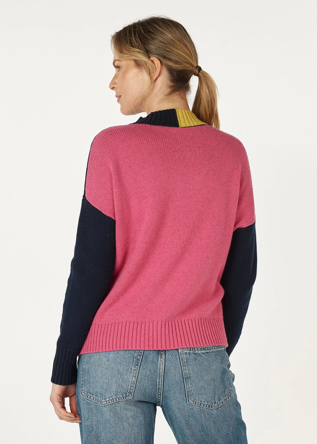 Zaket & Plover Colour Block Trim Jumper ZP7103