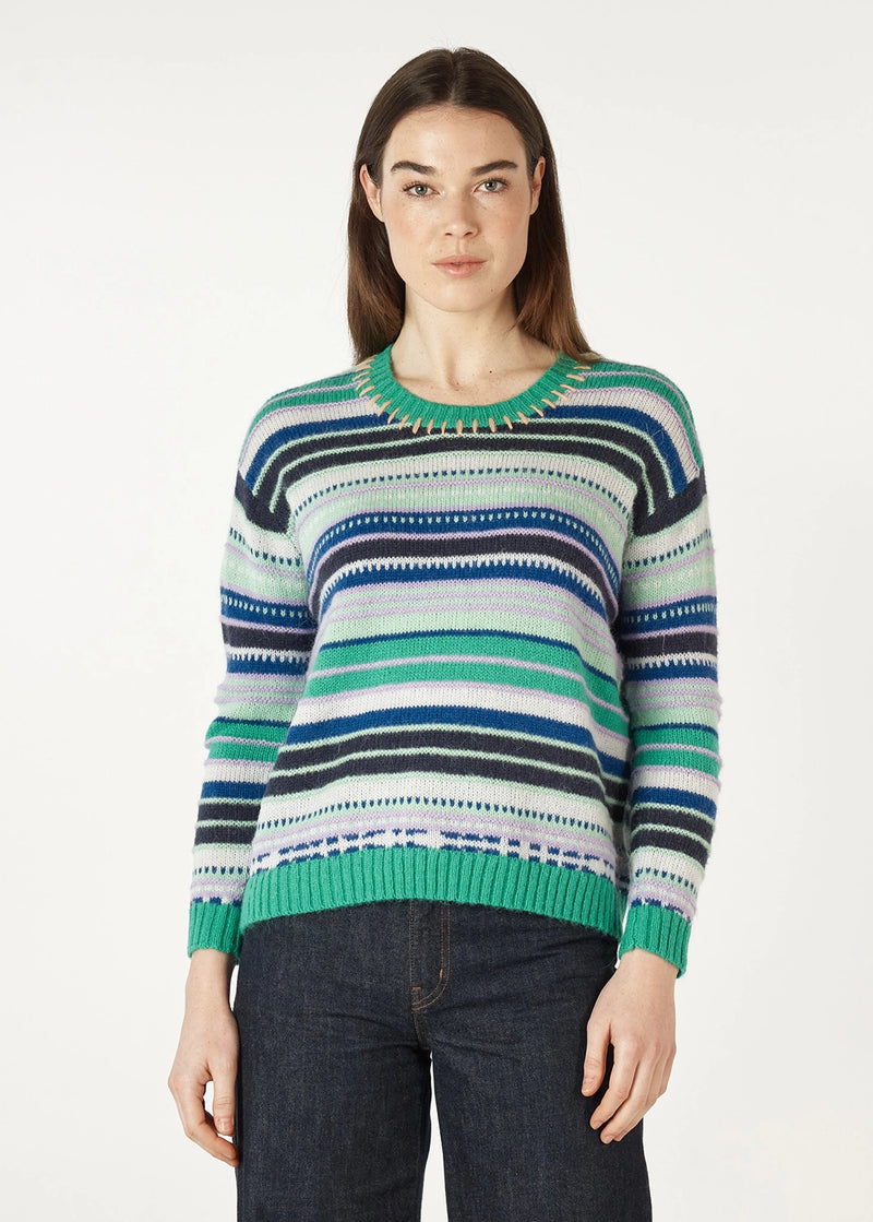 Zaket & Plover Mohair Stripe Jumper ZP7108