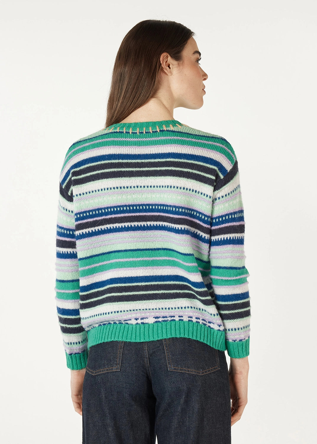 Zaket & Plover Mohair Stripe Jumper ZP7108