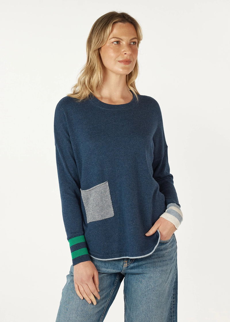 Zaket & Plover Birdseye Trim Jumper ZP7142