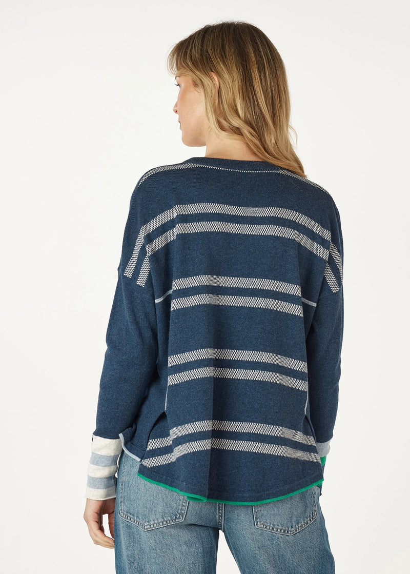 Zaket & Plover Birdseye Trim Jumper ZP7142