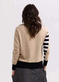 Zaket & Plover Intarsia Jumper in Crema ZP7705