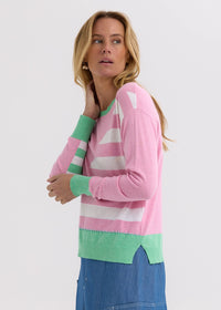 Zaket & Plover Intarsia Jumper in Fondant ZP7705