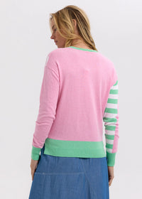 Zaket & Plover Intarsia Jumper in Fondant ZP7705