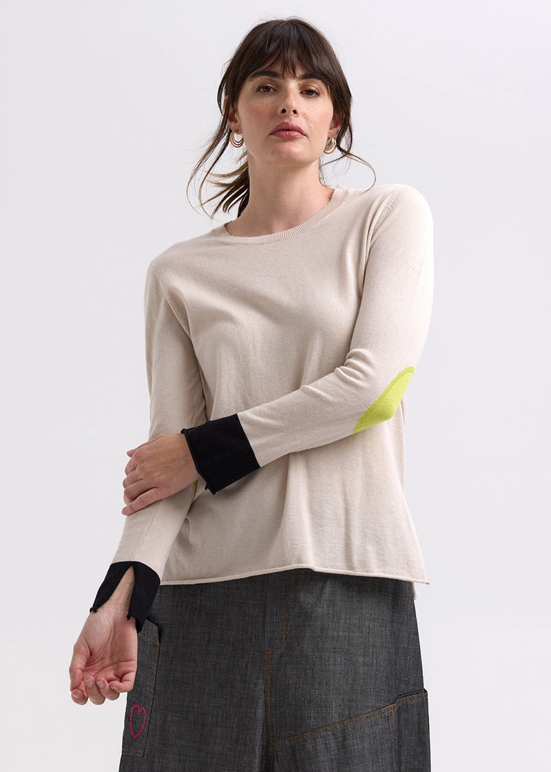 Zaket & Plover Elbow Patch Jumper ZP7707