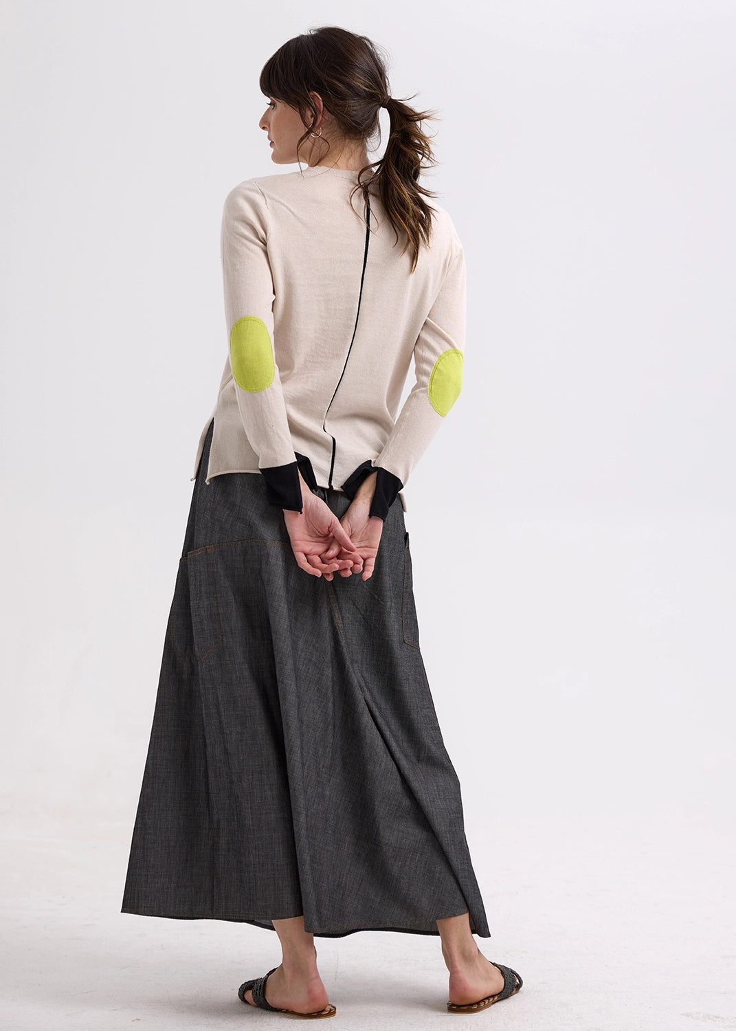 Zaket & Plover Elbow Patch Jumper ZP7707