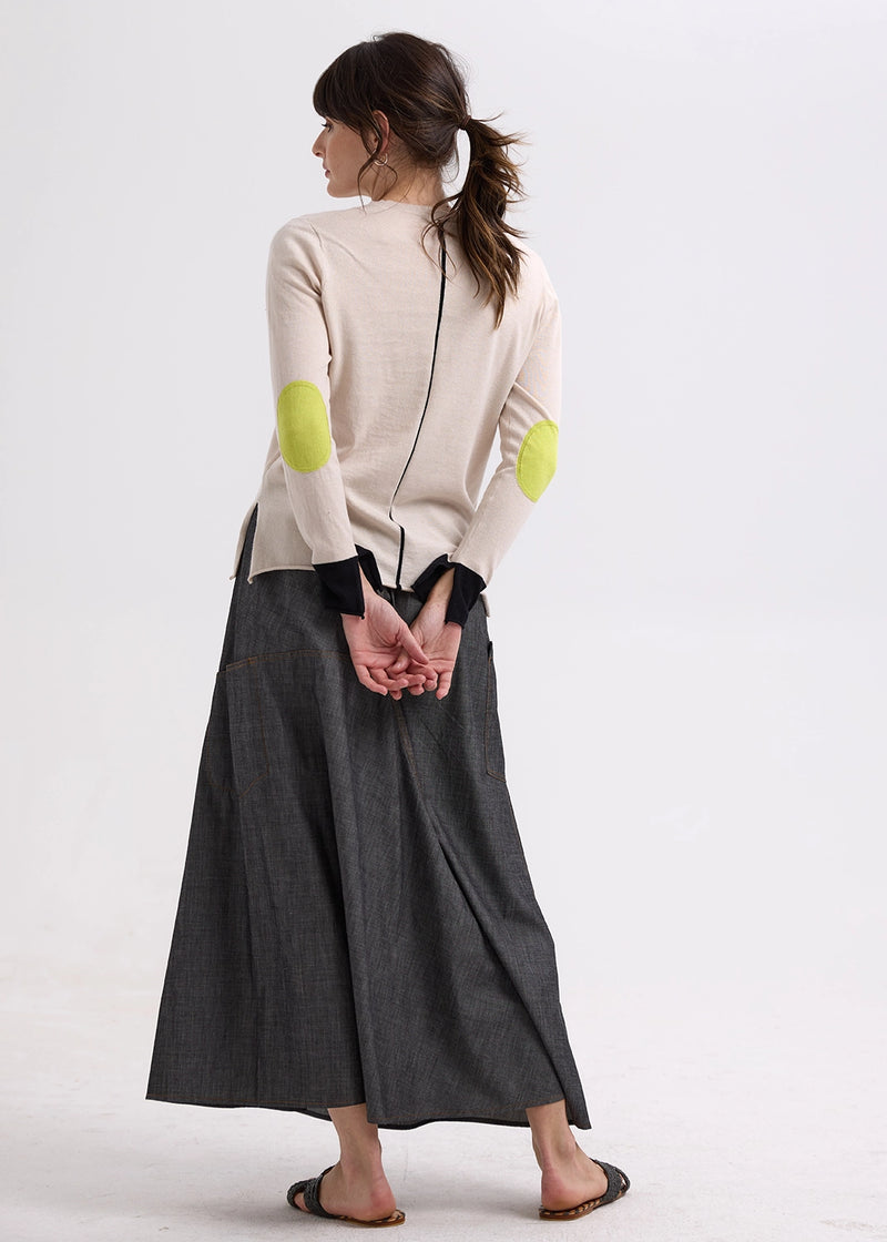 Zaket & Plover Elbow Patch Jumper ZP7707