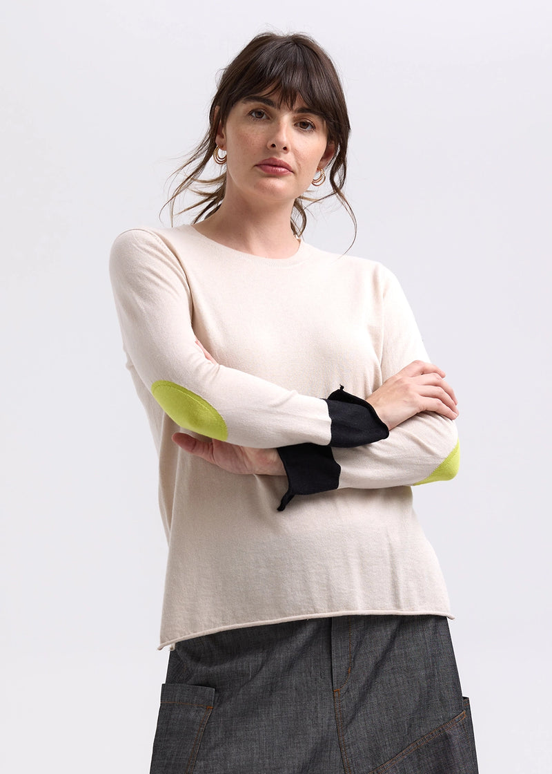 Zaket & Plover Elbow Patch Jumper ZP7707